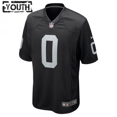 Las Vegas Raiders Tröjor Trevon Moehrig 0 Nike Svart 2021 NFL Draft - Barn Las Vegas Raiders Tröjor Trevon Moehrig 0 Nike Svart 2021 NFL Draft - Barn